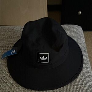 Adidas Black Wide-Brim Bucket Hat